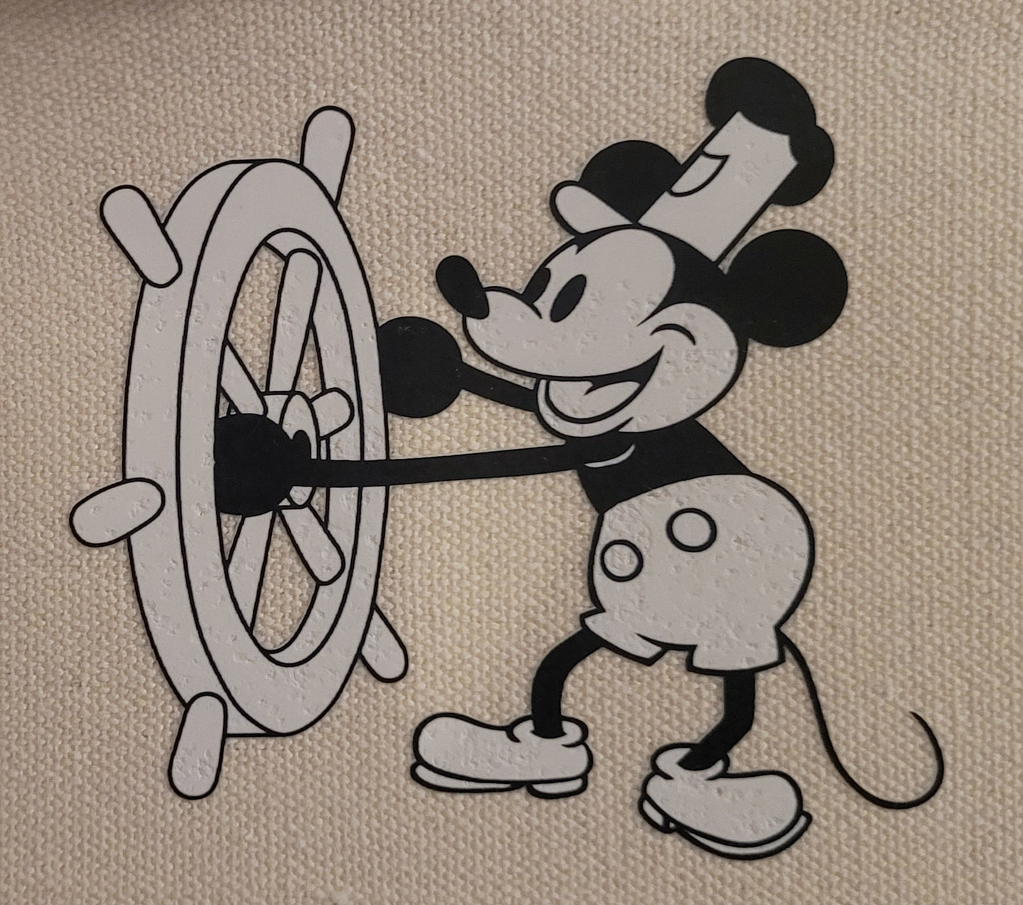 Steamboat Willie Inspired Zip Bag